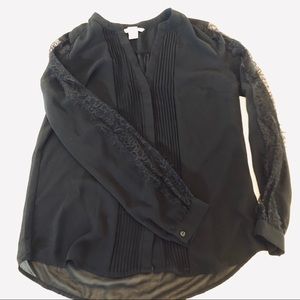 H&M dressy black top